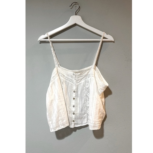 LoveShackFancy Maitri Tank in White. - Picture 4 of 6